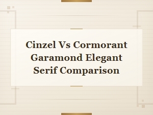 Cinzel vs Cormorant Garamond: Elegant Serif Font Comparison